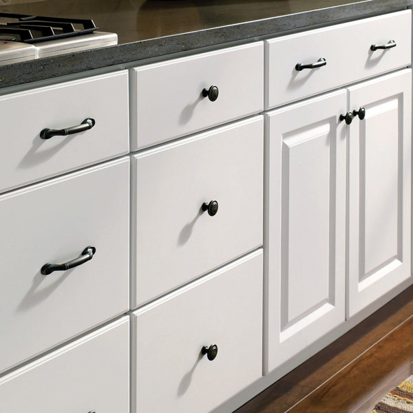 white kitchen handles